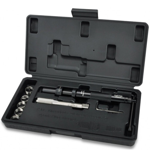 Набор для восстановления резьбы свечных отверстий (M14×1.25),10 предметов. TOPTUL JGAI1003