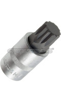 Бита SPLINE M17 впрессованная в головку 1/2" QUATROS QS50515