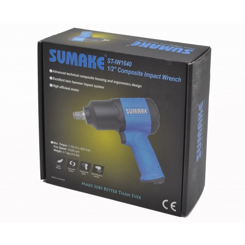 Гайковерт композитный (облегченный) 1/2" 1152 Нм SUMAKE