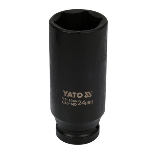 Головка торцевая ударная глубокая 1/2",6-гранная,24мм, длина 78мм. YATO YT-1044