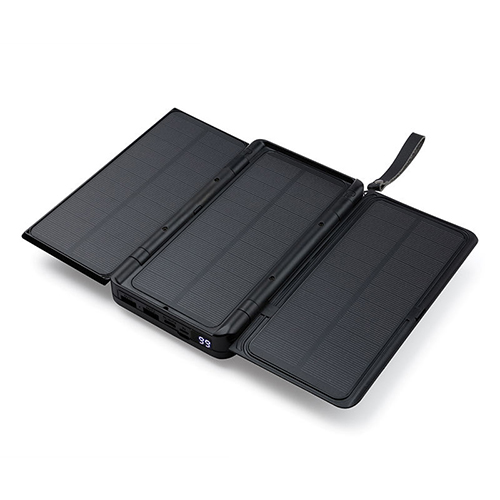 Павербанк 20000 mAh с солнечными панелями, беспроводная зарядка PROTESTER PRO-S20