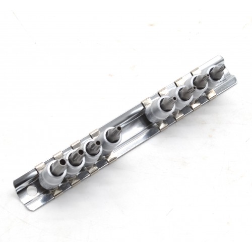 Набор головок-бит 1/4" Torx с отвестием 8 пр. (T8-T40) 20812T FORCE