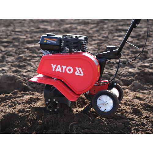 Культиватор бензиновий YATO: двигун- 6,5 КС, ширина борозни- 34-78 см, глибина- 160-300 мм, бак-1,2л