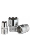 Головка торцевая 1/2",6-гранная, размер 6мм, длина 38мм. FORCE 54506 F