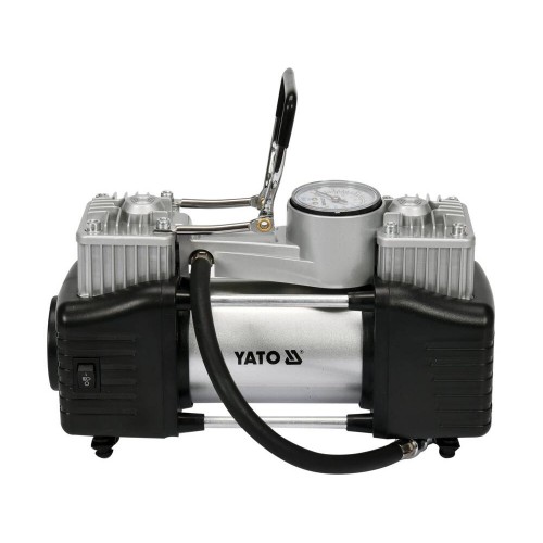 Компресор автомобільний YATO: 12 В, 250 Вт, 60л/хв, + ліхтар LED YT-73462
