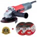 Шліфмашина кутова 125мм. 850 Вт. WORCRAFT AG08-125P