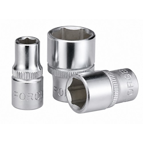 Головка торцева коротка 6-гранна,квадрат 1/4", 5,5мм, довжина 25мм. FORCE 525055 F