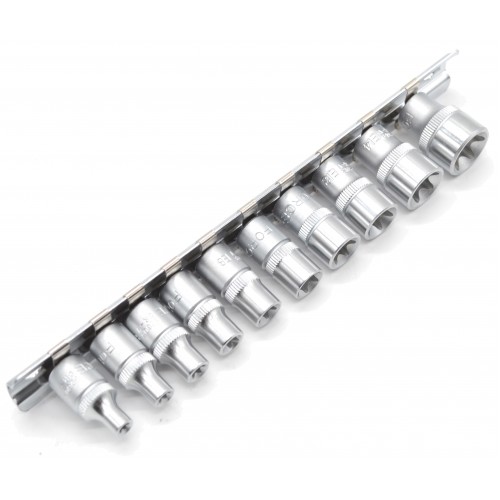 Набор головок 1/4" Е-профиль Torx (E4-E16) 10 пр. FORCE 21016 F