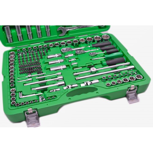 Набор инструмента комбинированный 1/4"&3/8"&1/2" 216ед. TOPTUL GCAI216R