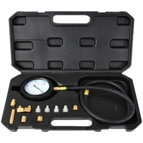 Тестер давления масла с набором переходников. GEKO G02506