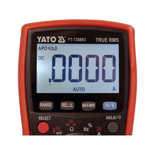Мультиметр TRUE RMS YATO с LCD-цифровым диапазоном 19999 YT-730893