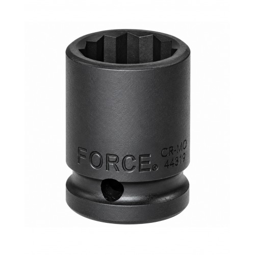 Головка ударна 1/2",12-гранна,17мм, довжина 38мм. FORCE 44817 F