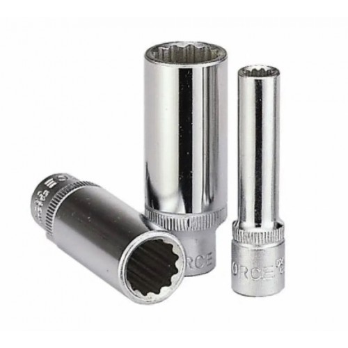 Головка торцевая 3/8",12-гранная, глубокая,15мм, длина 63мм. FORCE 5396315 F