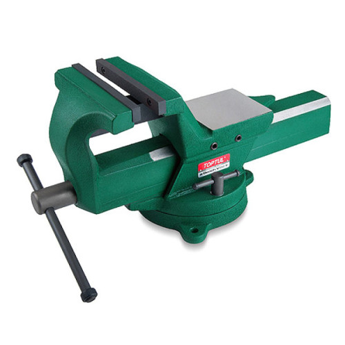 Тиски слесарные кованые 125мм (5"),поворотные,с наковальней. TOPTUL DJAD0105