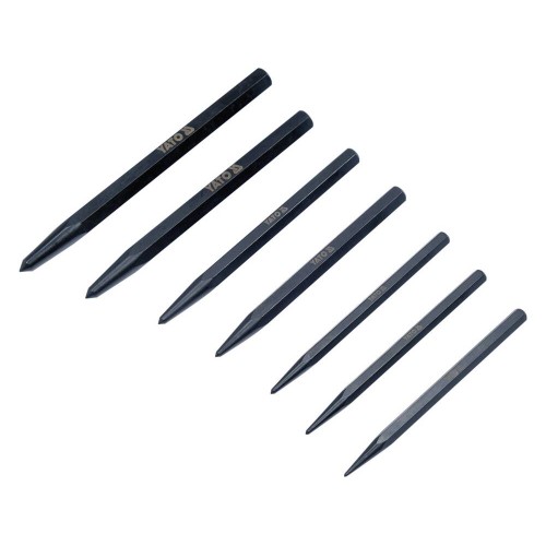 Кернеры разметочные YATO l=100-140 мм; Ø= 1.5-6мм, компл. 7 шт. YT-47170