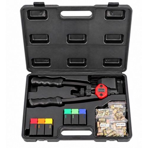 Заклепочник ручной для резьбовых заклепок M3–M10, L330 мм QUATROS QS14035