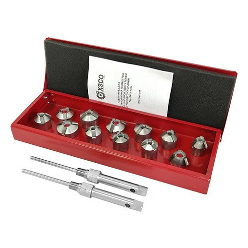 Набор фрез (шарошек) для восстановления геометрии седел клапанов ДВС "Toyota/Lexus". ХЗСО SVCK12TTLX