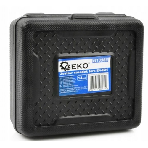 Набор головок TORX 1/4"-1/2" E4-E24 14ед., G13566 GEKO