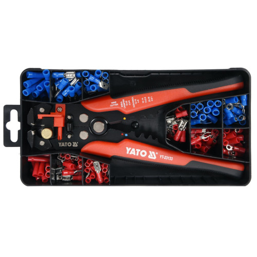 Стріпер універсальний 3 в 1 з клемами 0,2–6,0мм²,191од. YATO YT-23133