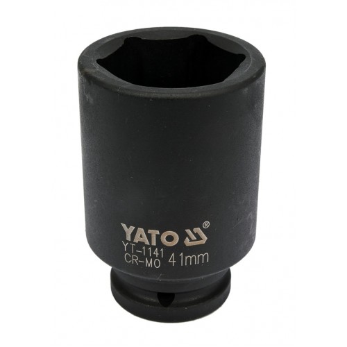 Головка торцевая ударная глубокая 3/4",6-гранная,41мм, длина 90мм. YATO YT-1141