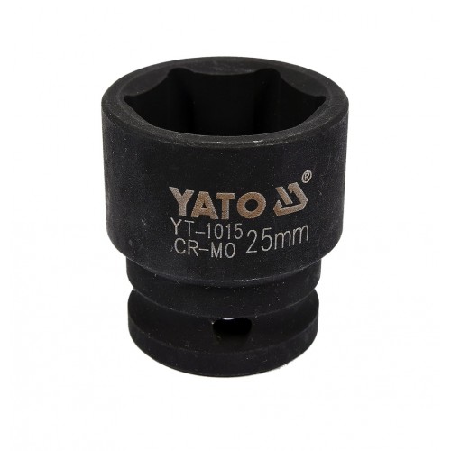 Головка торцевая ударная 1/2",6-гранная,25мм, длина 43мм. YATO YT-1015