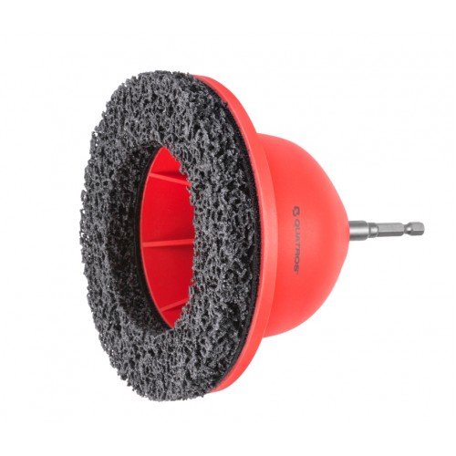 Шлифовальщик ступицы колеса 150мм, квадрат 1/2",с адаптером 1/4". QUATROS QS14038A