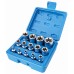 Набір головок E-TORX 1/4",3/8",1/2" E4-E24,14 предметів. SATRA S-P14ES