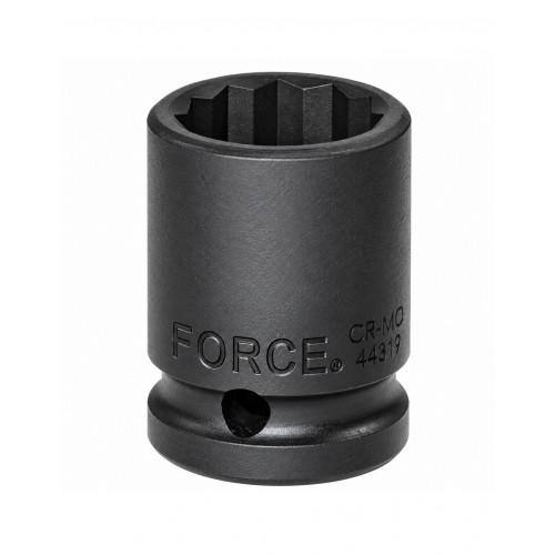 Головка ударная 1/2",12-гранная,24мм, длина 43мм. FORCE 44824 F