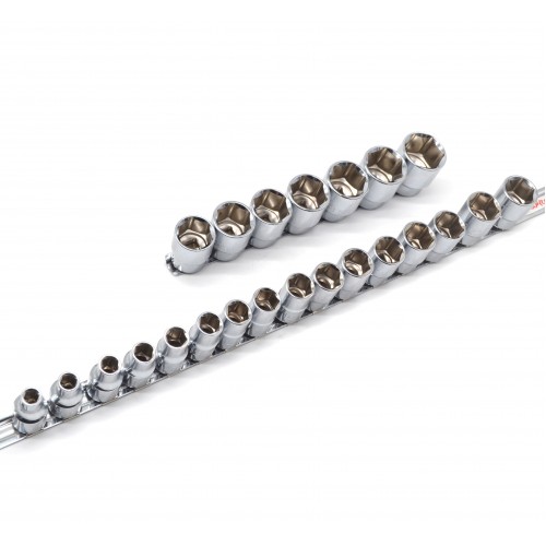 Набор головок 1/2" 23ед. 8~28,30,32мм (на планке) TOPTUL GAAQ1604U