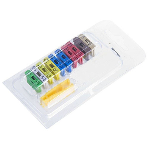 Предохранители плоские EURO 7,5–30 А,набор10шт в блистере с прищепкой. Vitol 1035-4