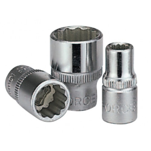 Головка торцевая 12-гранная,квадрат 1/4", 5,5мм, длина 25мм. FORCE 529055 F