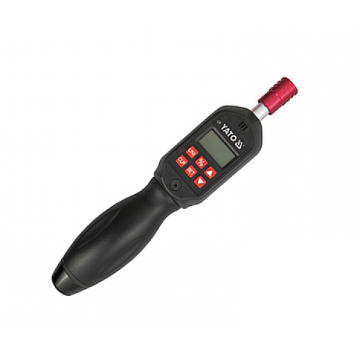 Отвертка динамометрическая цифровая YATO HEX 1/4", F=0,6-6 Нм, l=215 мм YT-07521