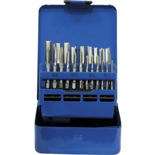 Набор метчиков (M3–M12),21предмет,металлический кейс. ST 77307