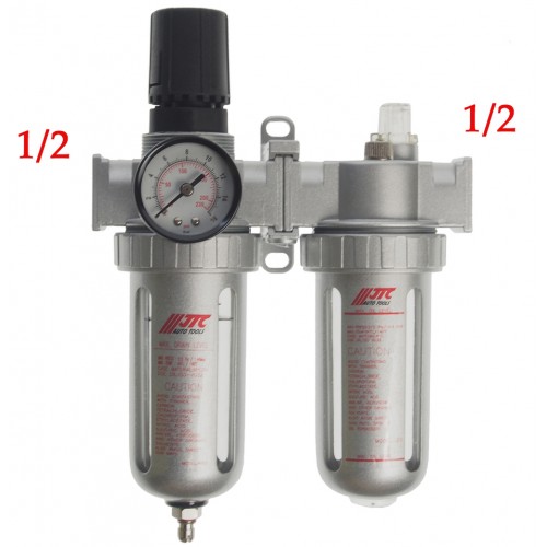 Блок подготовки воздуха 1/2” с металлическим переключателем, давление 250 PSI 5558 JTC