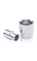 Головка торцевая короткая 6-гранная,квадрат 3/8",19мм, длина 30мм. TOPTUL BAEA1219