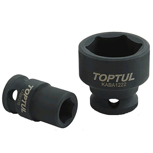 Головка торцевая ударная 3/4",22мм,6-гранная, короткая, длина 50мм. TOPTUL KABA2422
