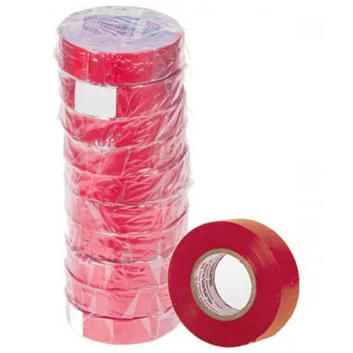 Изоляционная лента ПВХ 19мм × 18м × 0,13мм,красная. 3M 9260