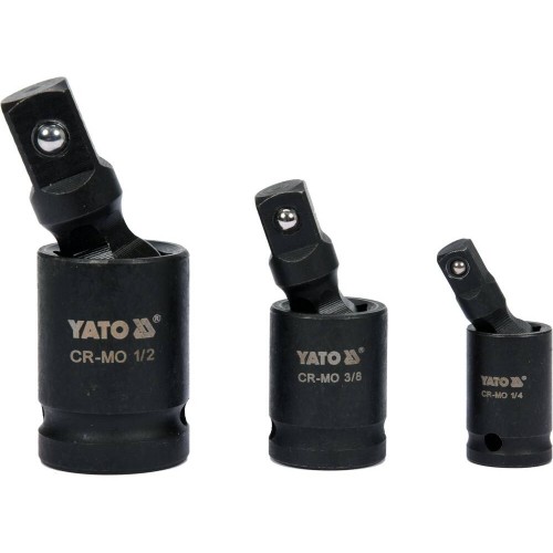 Набор карданов ударных YATO: 1/2", 3/8", 1/4", 3 шт YT-10643 YATO