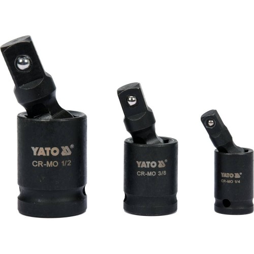 Набір карданів ударних YATO: 1/2", 3/8", 1/4", 3 шт YT-10643 YATO