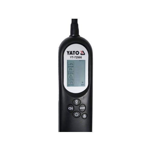 Тестер тормозной жидкости YATO с LCD дисплеем и звуковым сигналом, питание-аккумулятор 3,7 В YT-72986