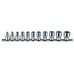 Набор 12-гранных дюймовых головок 5/32"-9/16",квадрат 1/4",11шт. FORCE 21110 F