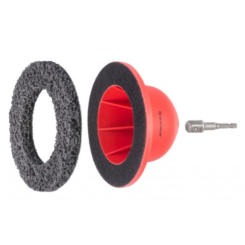 Шлифовальщик ступицы колеса 150мм, квадрат 1/2",с адаптером 1/4". QUATROS QS14038A