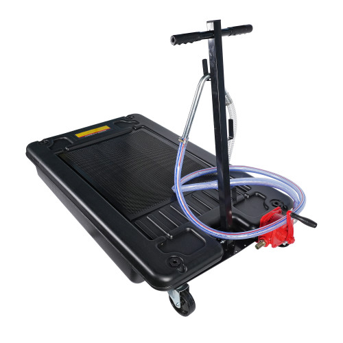 Підкатний піддон для зливу оливи з ручним роторним насосом,64л. G.I.KRAFT OCP17G