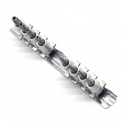 Набор головок-бит 1/4" Torx с отвестием 8 пр. (T8-T40) 20812T FORCE