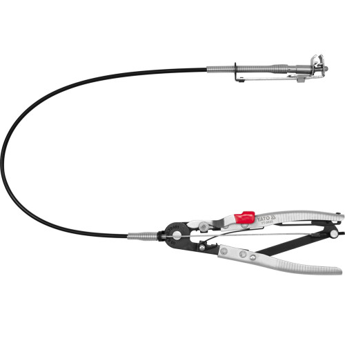 Зажим гибкий с тросом для пружинных хомутов, шлангов. YATO YT-0653