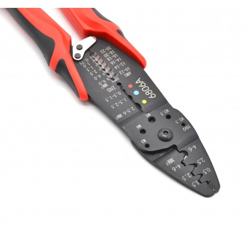 Клещи для зачистки проводов та обжима клемм 5 в 1 FORCE 6806A F