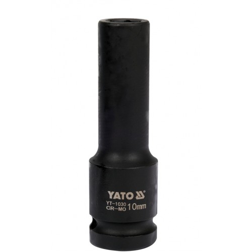 Головка торцевая ударная глубокая 1/2",6-гранная,10мм, длина 78мм. YATO YT-1030