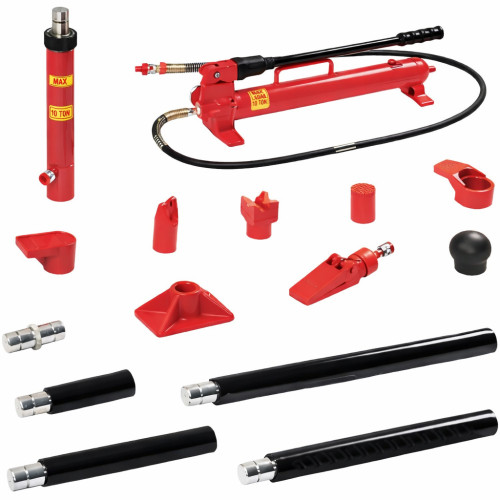 Гидравлический комплект для рихтовки кузова 10 тонн,17 элементов. HD210 JTC