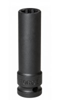 Головка ударна глибока 1/2",12-гранна,41мм, довжина 85мм. FORCE 4488541 F