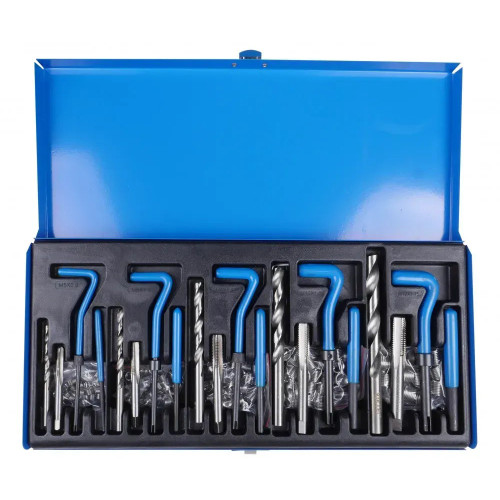 Набор резьбовых вставок и метчиков для восстановления резьбы (M5–M12),131предмет. VIKTEC VT01078